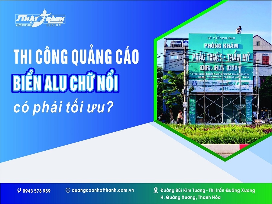 Biển quảng cáo chữ nổi đẹp