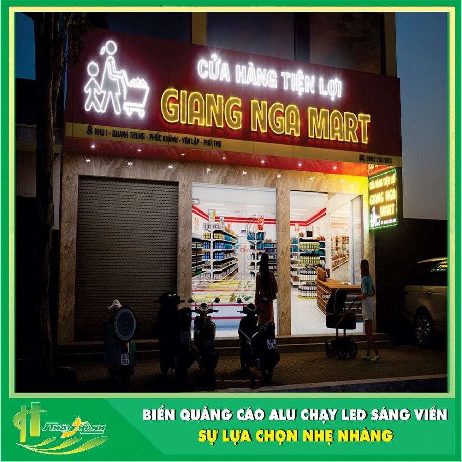 Biển quảng cáo hộp đèn mica