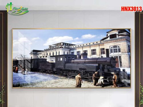 In tranh canvas hà nội