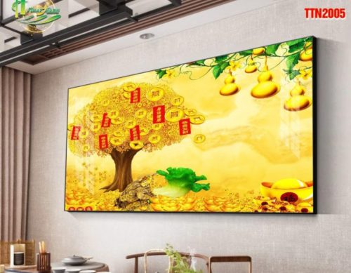 Tranh cây kim tiền