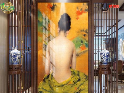 tranh cô gái nghệ thuật