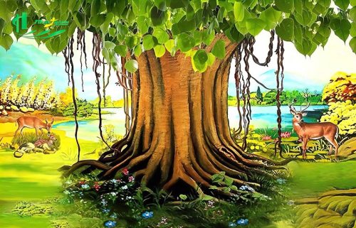 Tranh cây bồ đề đẹp
