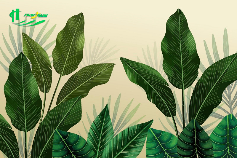 Tranh lá cây nhiệt đới Tranh lá cây nhiệt đới
