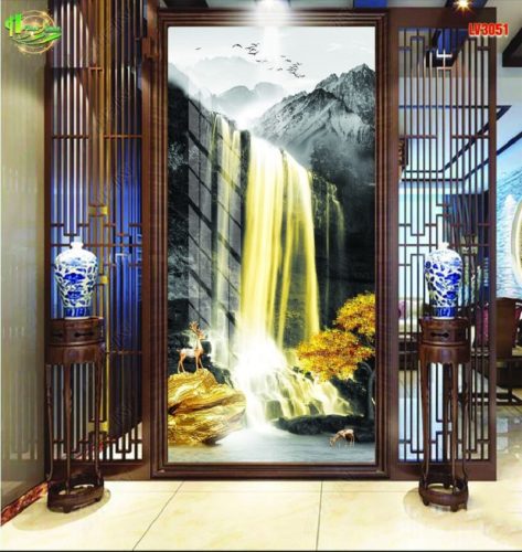 Tranh phong cảnh thác nước