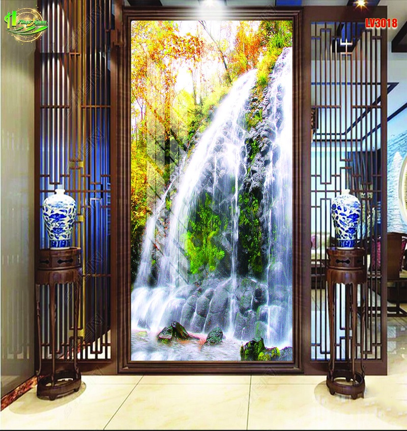 Tranh phong cảnh thác nước