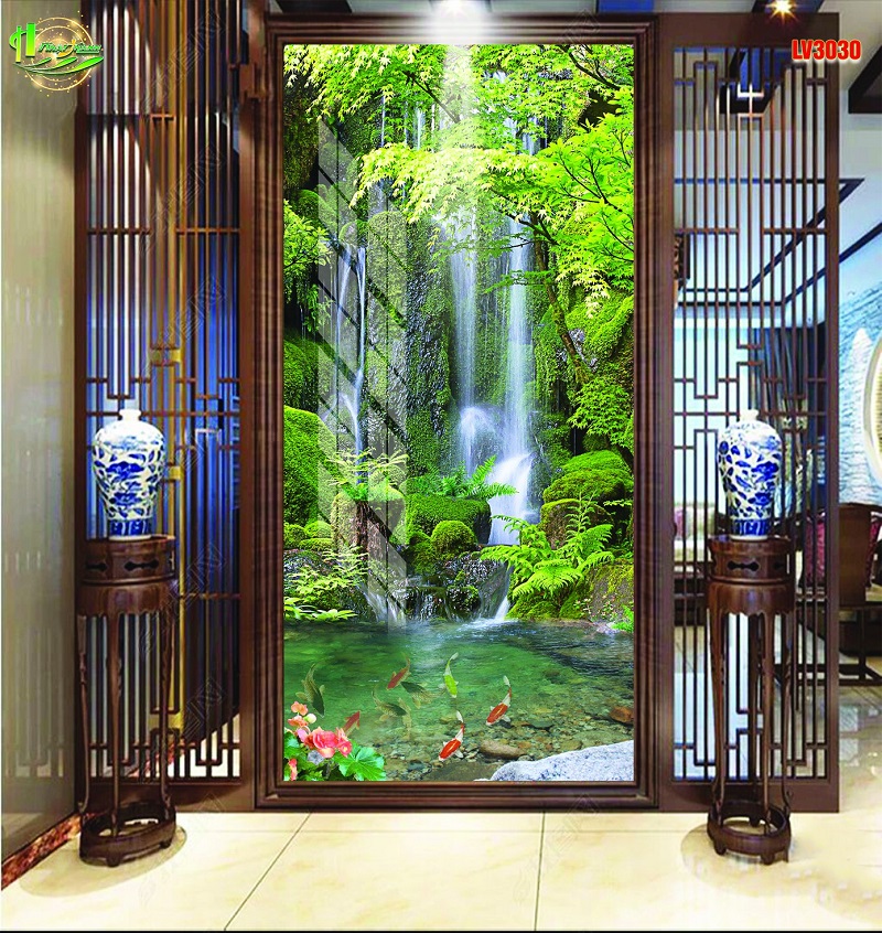 Tranh phong cảnh thác nước