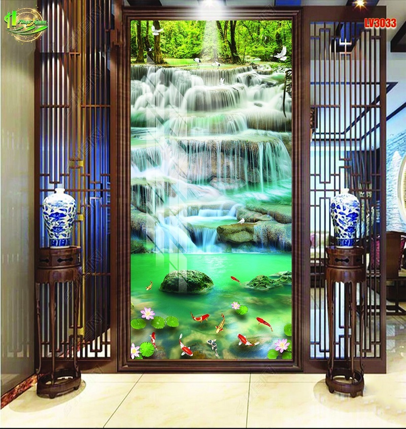 Tranh phong cảnh thác nước
