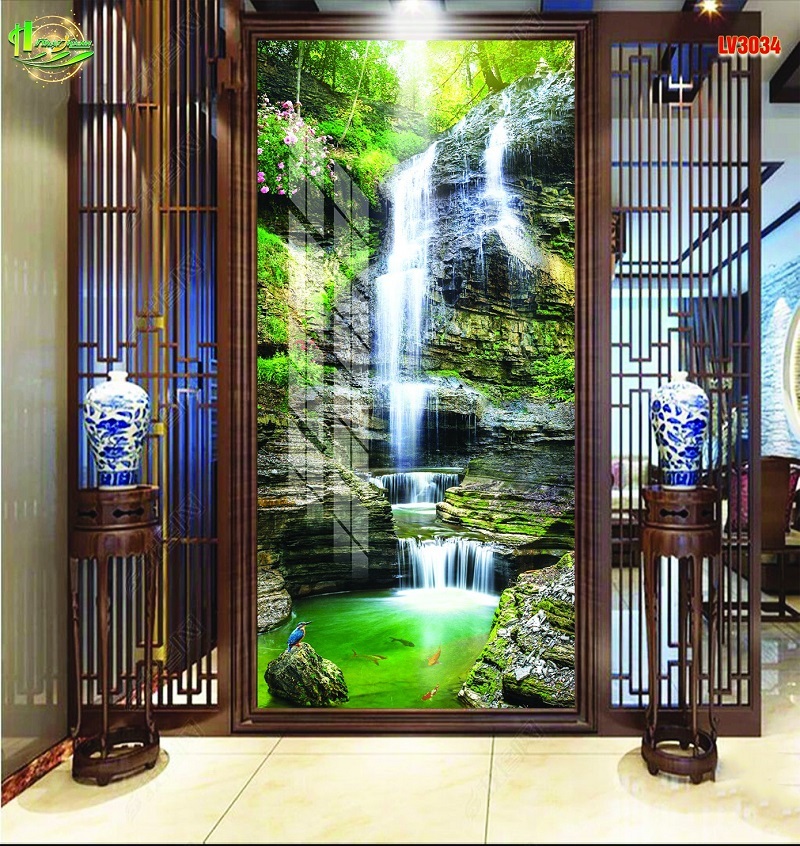 Tranh phong cảnh thác nước