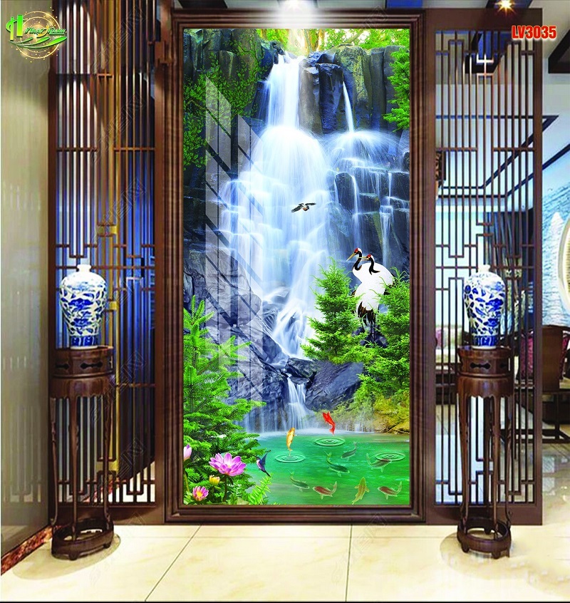 Tranh phong cảnh thác nước