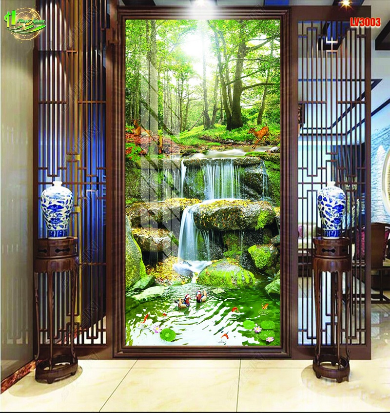 Tranh phong cảnh thác nước