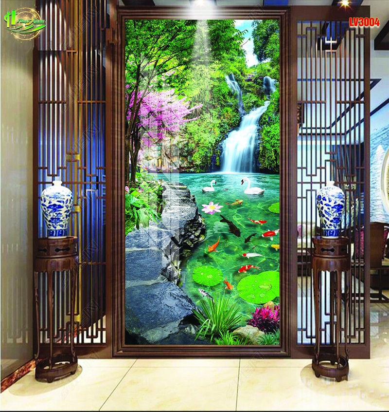 Tranh phong cảnh thác nước
