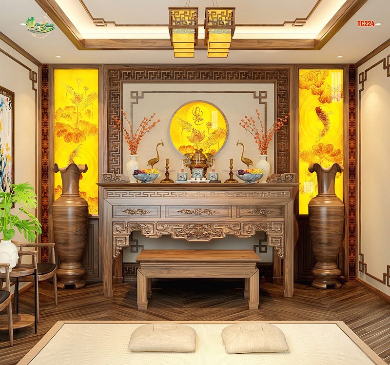 Tranh trúc chỉ hoa sen