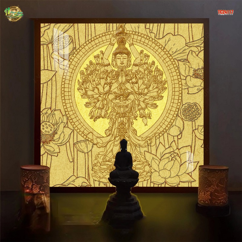 Tranh trúc chỉ hoa sen