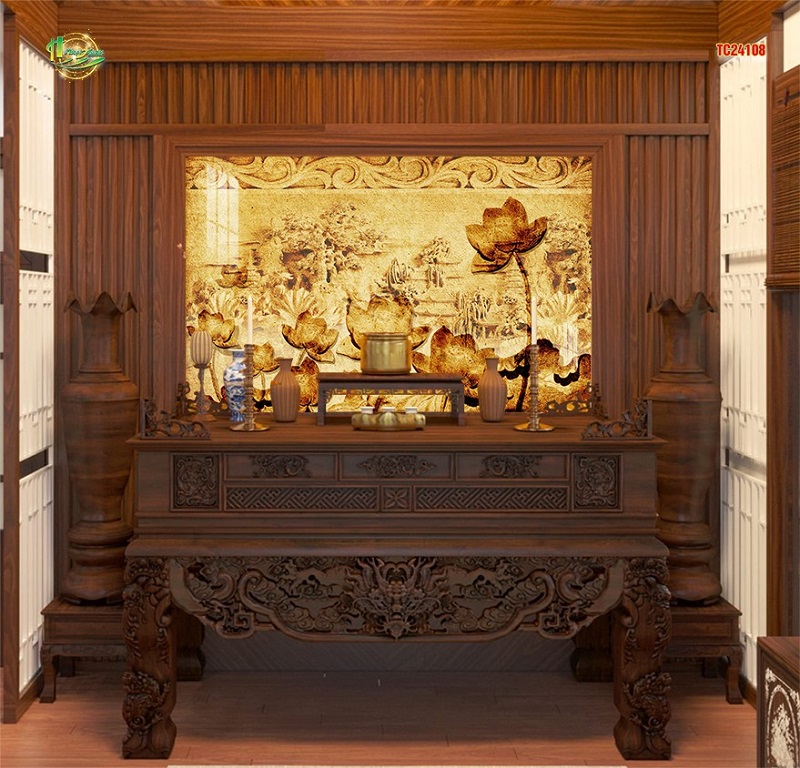 Tranh trúc chỉ hoa sen