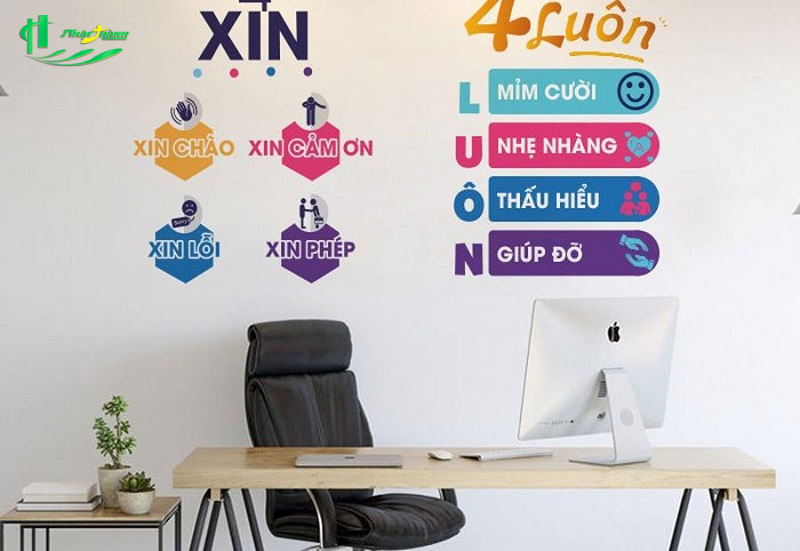 Decal dán tường văn phòng