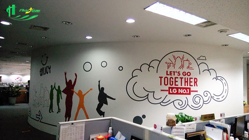 Decal dán tường văn phòng