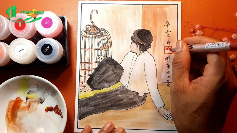 Tranh lụa của họa sĩ Nguyễn Phan Chánh
