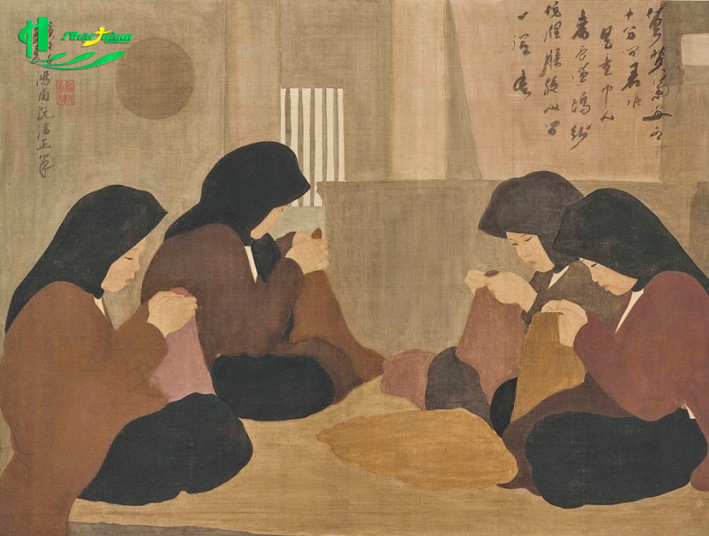 Tranh lụa của họa sĩ Nguyễn Phan Chánh